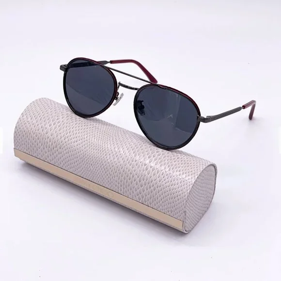 ? NEW JIMMY CHOO BURGUNDY METAL UNISEX SUNGLASSES Beth | Cranberry Cat Eye Sunglasses | JIMMY CHOO main image 4